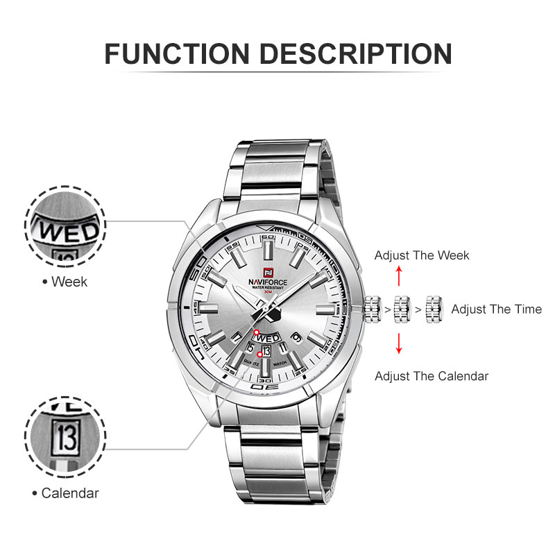 NAVIFORCE Classic Casual Watch - огляд і ціна Field Watch Military