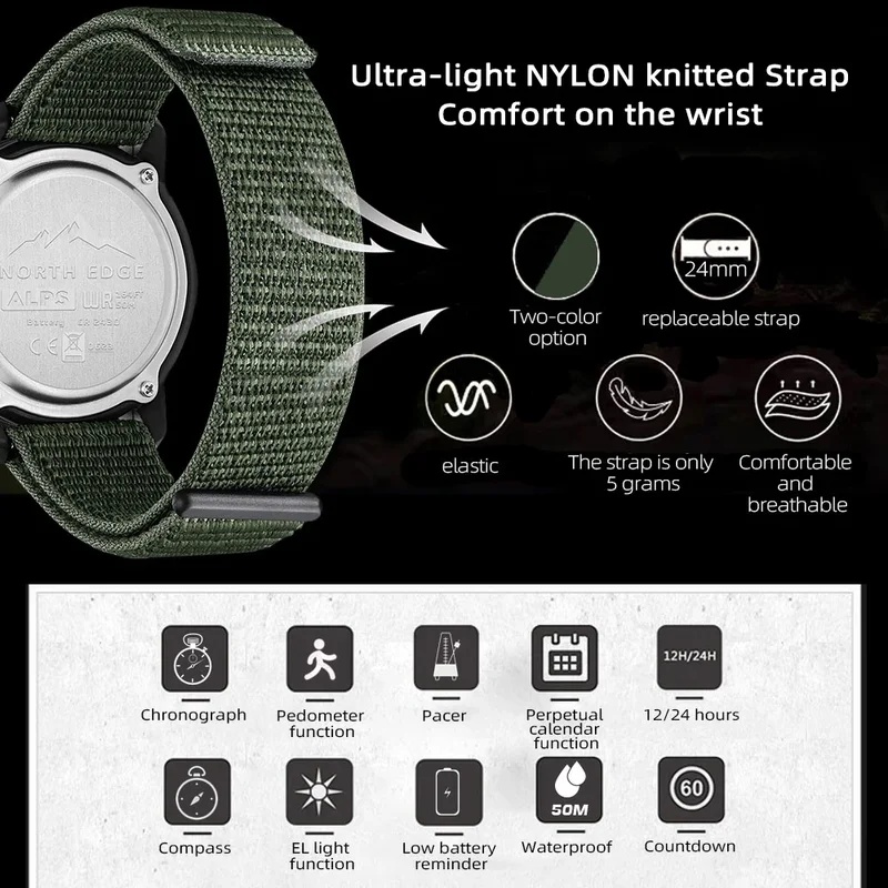 NEW NORTH EDGE Men's Digital S - огляд і ціна Field Watch Military