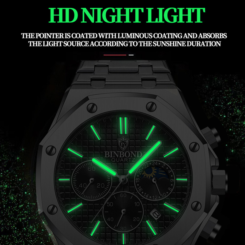 BINBOND Quality Men Watch Luxu - огляд і ціна Luxury Watch Ap