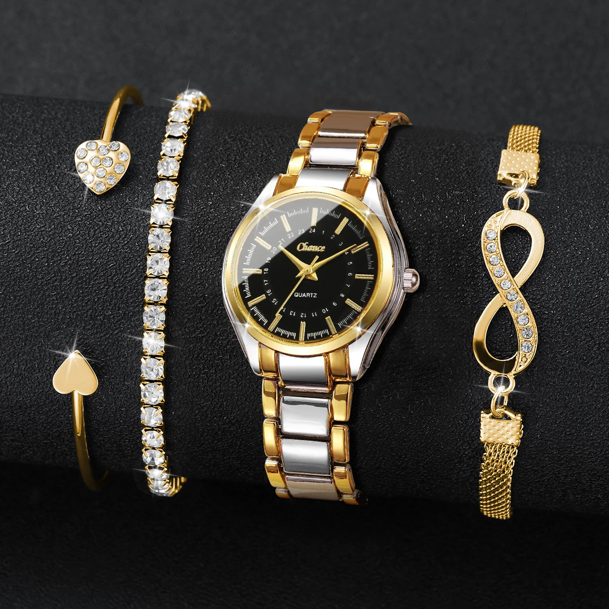 4PCS Elegant Women Watches Bra - огляд і ціна Luxury Watch Case Travel