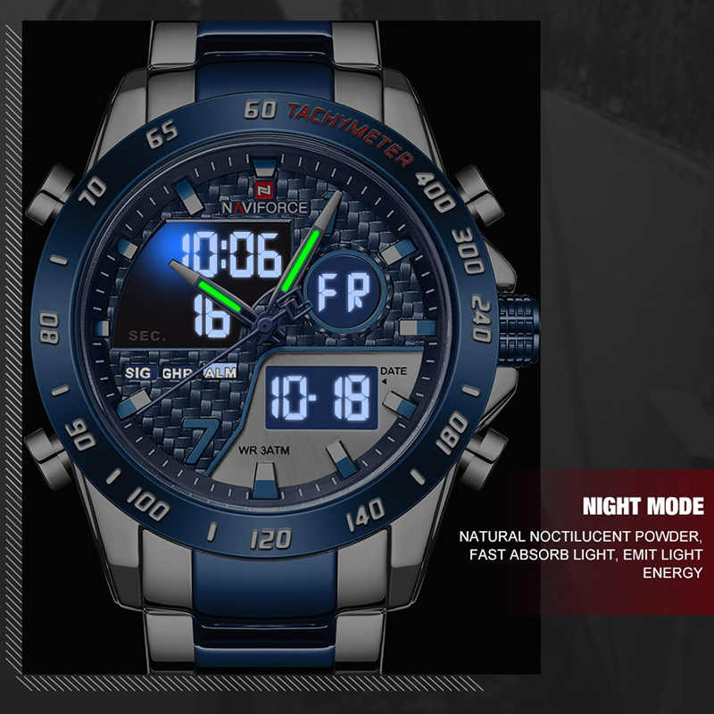 NAVIFORCE Luxury Brand Men's W - огляд і ціна Field Watch Military