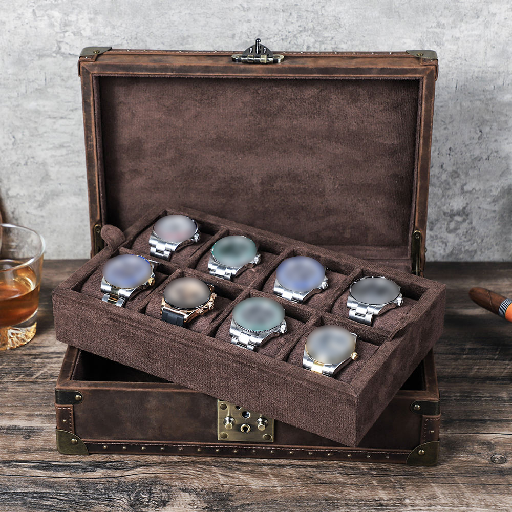 CONTACT'S FAMILY 8 Leather Cus - огляд і ціна Luxury Watch Case Travel