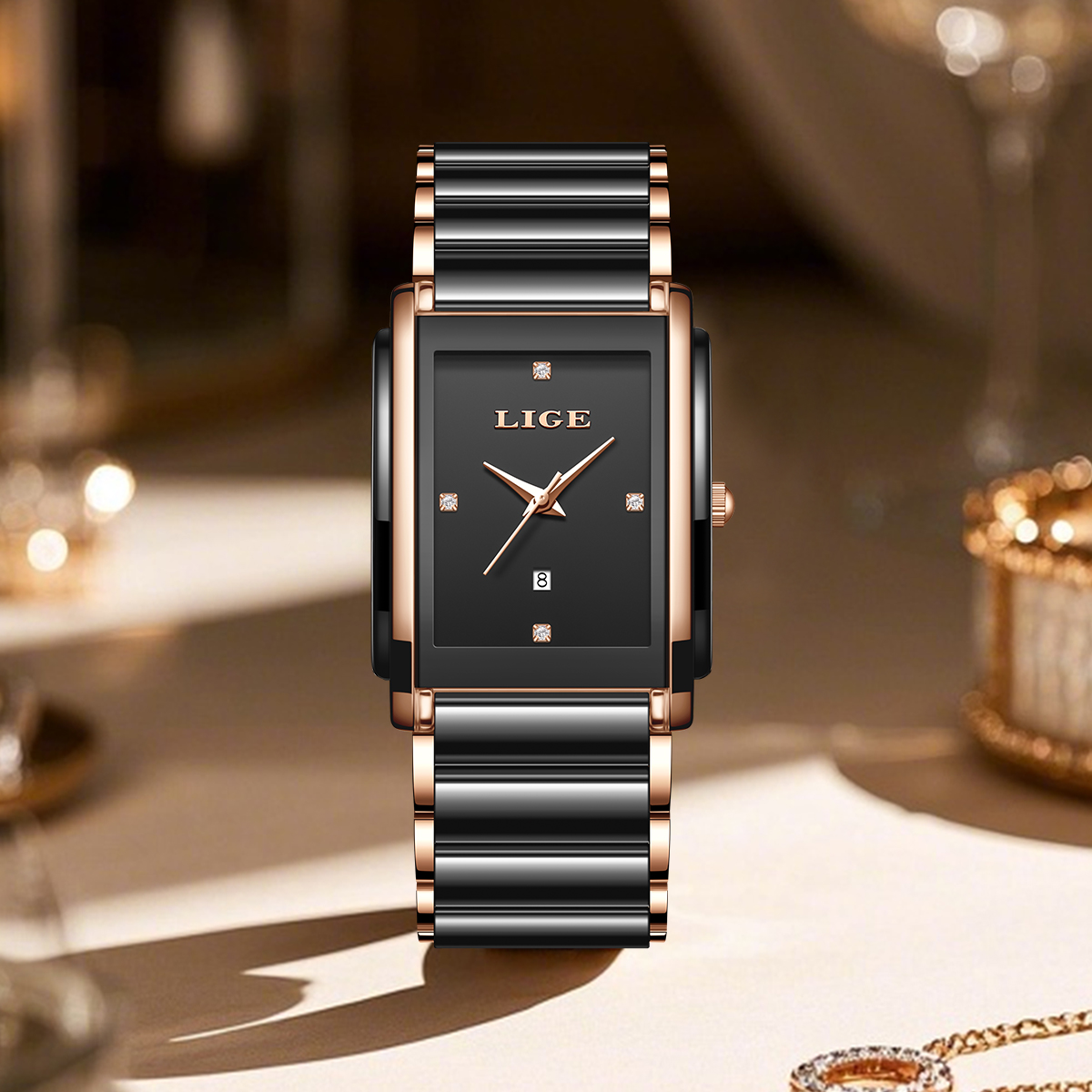 LIGE Fashion Elegant Women's W - огляд і ціна Luxury Watch Case Travel