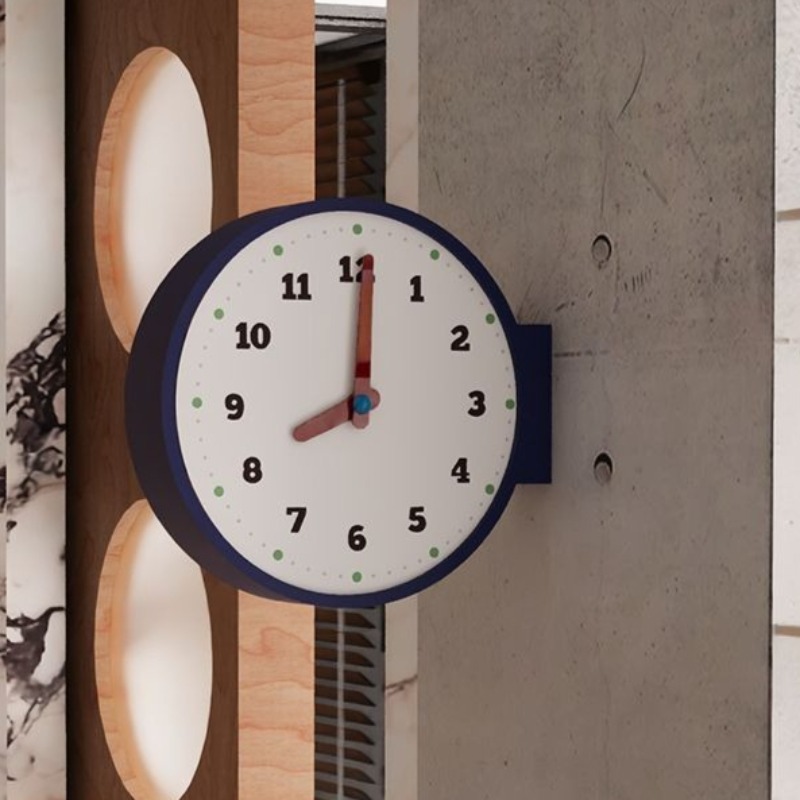 Double Sided Wall Clock Corner - огляд і ціна Luxury Watch House